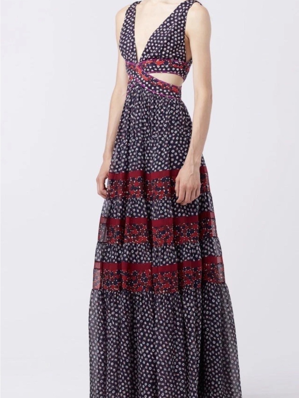 Diane Von Furstenberg Altessa Boho Maxi Dress (Size 8) Fall 2016 Collection - Picture 10 of 12